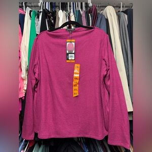 Banana Republic boatNeck Sweater in Vibrant Pink